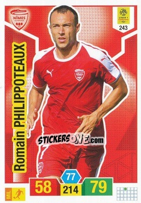 Cromo Romain Philippoteaux - FOOT 2019-2020. Adrenalyn XL n. 243 - Panini