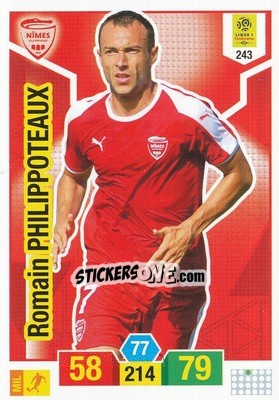 Sticker Romain Philippoteaux - FOOT 2019-2020. Adrenalyn XL - Panini