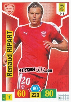 Sticker Renaud Ripart - FOOT 2019-2020. Adrenalyn XL - Panini