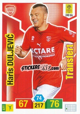 Sticker Haris Duljevic - FOOT 2019-2020. Adrenalyn XL n. 249bis - Panini