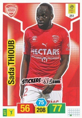 Sticker Sada Thioub - FOOT 2019-2020. Adrenalyn XL n. 251 - Panini