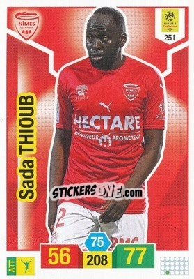 Sticker Sada Thioub - FOOT 2019-2020. Adrenalyn XL - Panini