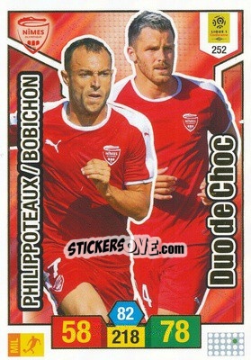 Sticker Romain Philippoteaux / Antonin Bobichon - FOOT 2019-2020. Adrenalyn XL - Panini