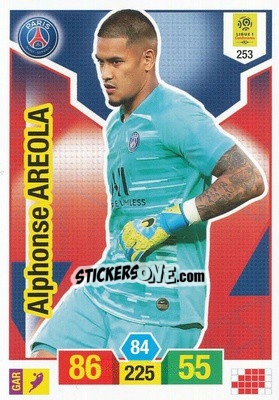 Sticker Alphonse Areola - FOOT 2019-2020. Adrenalyn XL n. 253 - Panini
