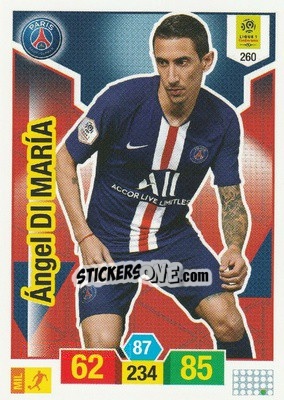 Figurina Ángel Di María - FOOT 2019-2020. Adrenalyn XL - Panini