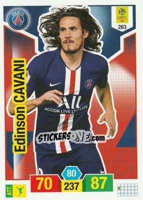 Sticker Edinson Cavani - FOOT 2019-2020. Adrenalyn XL n. 263 - Panini