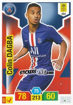 Cromo Colin Dagba - FOOT 2019-2020. Adrenalyn XL - Panini