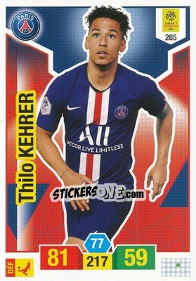Sticker Thilo Kehrer - FOOT 2019-2020. Adrenalyn XL n. 265 - Panini