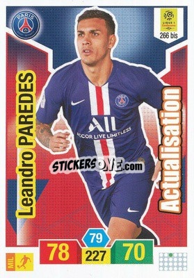 Sticker Leandro Paredes - FOOT 2019-2020. Adrenalyn XL n. 266bis - Panini