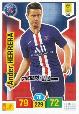 Sticker Ander Herrera - FOOT 2019-2020. Adrenalyn XL n. 267 - Panini