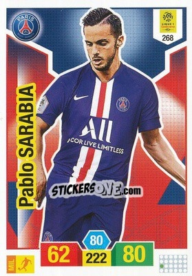 Figurina Pablo Sarabia - FOOT 2019-2020. Adrenalyn XL - Panini