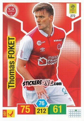 Sticker Thomas Foket - FOOT 2019-2020. Adrenalyn XL n. 272 - Panini