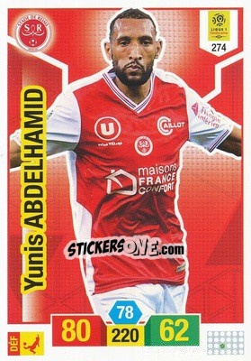 Sticker Yunis Abdelhamid - FOOT 2019-2020. Adrenalyn XL - Panini