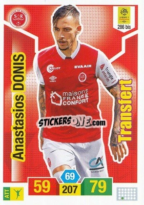 Sticker Anastasios Donis - FOOT 2019-2020. Adrenalyn XL n. 286bis - Panini