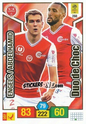 Sticker Yunis Abdelhamid / Björn Engels - FOOT 2019-2020. Adrenalyn XL n. 288 - Panini