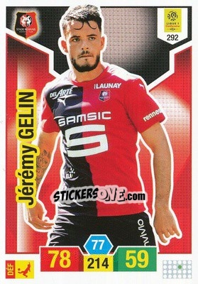 Sticker Jérémy Gelin - FOOT 2019-2020. Adrenalyn XL n. 292 - Panini
