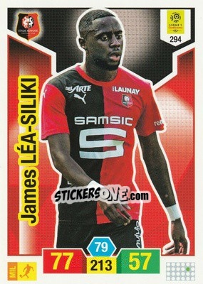 Sticker James Léa-Siliki - FOOT 2019-2020. Adrenalyn XL n. 294 - Panini