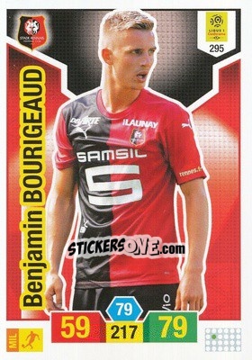 Sticker Benjamin Bourigeaud - FOOT 2019-2020. Adrenalyn XL n. 295 - Panini