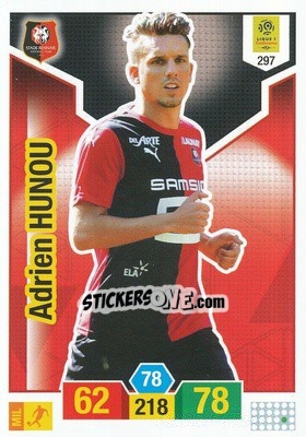 Sticker Adrien Hunou - FOOT 2019-2020. Adrenalyn XL n. 297 - Panini
