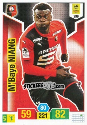 Sticker M'Baye Niang - FOOT 2019-2020. Adrenalyn XL n. 299 - Panini