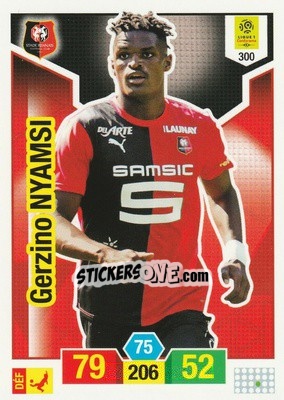 Sticker Gerzino Nyamsi - FOOT 2019-2020. Adrenalyn XL n. 300 - Panini