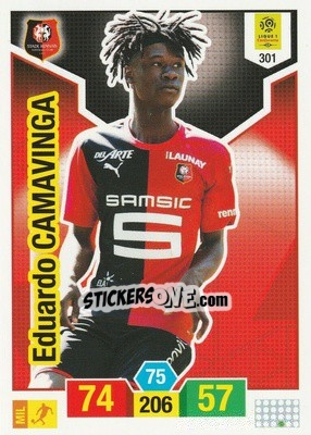 Sticker Eduardo Camavinga - FOOT 2019-2020. Adrenalyn XL - Panini