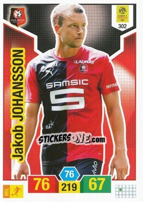 Sticker Jakob Johansson - FOOT 2019-2020. Adrenalyn XL n. 302 - Panini