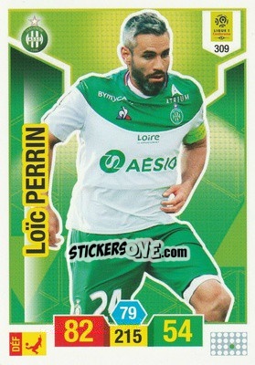 Sticker Loïc Perrin - FOOT 2019-2020. Adrenalyn XL n. 309 - Panini