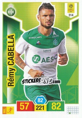 Sticker Rémy Cabella - FOOT 2019-2020. Adrenalyn XL n. 314 - Panini