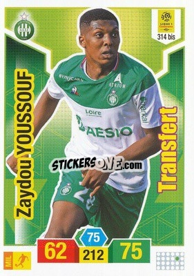 Figurina Zaydou Youssouf - FOOT 2019-2020. Adrenalyn XL n. 314bis - Panini