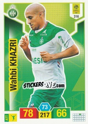 Sticker Wahbi Khazri - FOOT 2019-2020. Adrenalyn XL n. 316 - Panini