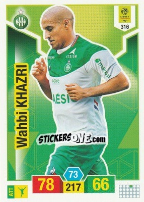 Cromo Wahbi Khazri - FOOT 2019-2020. Adrenalyn XL - Panini