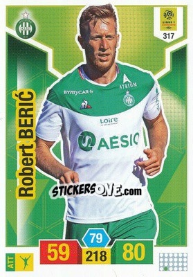 Sticker Robert Beric - FOOT 2019-2020. Adrenalyn XL n. 317 - Panini