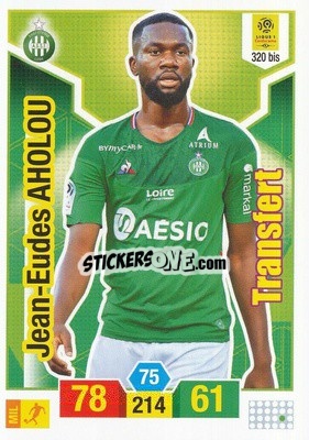 Sticker Jean-Eudes Aholou - FOOT 2019-2020. Adrenalyn XL n. 320bis - Panini