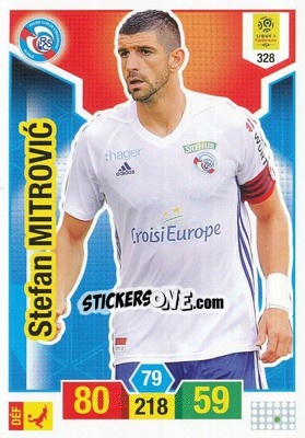 Sticker Stefan Mitrovic - FOOT 2019-2020. Adrenalyn XL - Panini