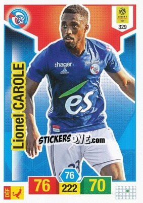 Sticker Lionel Carole - FOOT 2019-2020. Adrenalyn XL n. 329 - Panini