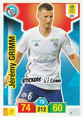 Figurina Jérémy Grimm - FOOT 2019-2020. Adrenalyn XL - Panini