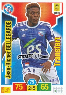 Sticker Jean-Ricner Bellegarde - FOOT 2019-2020. Adrenalyn XL n. 331bis - Panini