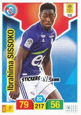 Sticker Ibrahima Sissoko - FOOT 2019-2020. Adrenalyn XL n. 332 - Panini
