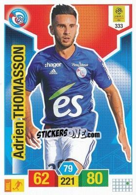 Sticker Adrien Thomasson - FOOT 2019-2020. Adrenalyn XL n. 333 - Panini