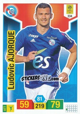 Sticker Ludovic Ajorque - FOOT 2019-2020. Adrenalyn XL n. 334 - Panini
