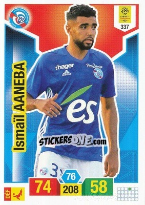 Cromo Ismaël Aaneba - FOOT 2019-2020. Adrenalyn XL - Panini