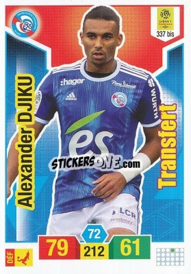 Sticker Alexander Djiku - FOOT 2019-2020. Adrenalyn XL n. 337bis - Panini