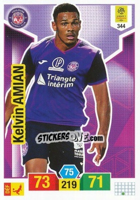 Sticker Kelvin Amian - FOOT 2019-2020. Adrenalyn XL n. 344 - Panini