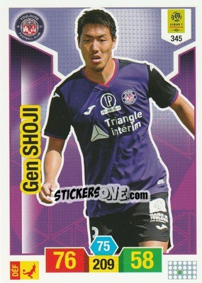 Sticker Gen Shoji - FOOT 2019-2020. Adrenalyn XL n. 345 - Panini