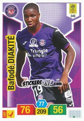 Sticker Bafodé Diakité - FOOT 2019-2020. Adrenalyn XL n. 346 - Panini