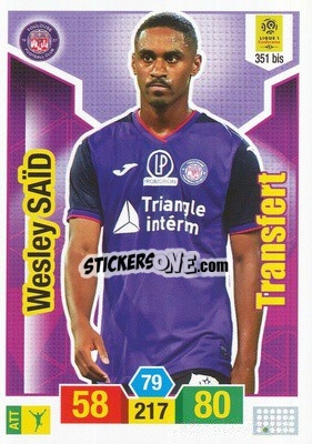 Sticker Wesley Saïd - FOOT 2019-2020. Adrenalyn XL n. 351bis - Panini