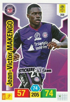Sticker Jean-Victor Makengo - FOOT 2019-2020. Adrenalyn XL n. 358 - Panini