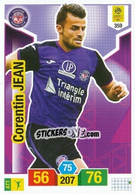 Figurina Corentin Jean - FOOT 2019-2020. Adrenalyn XL n. 359 - Panini