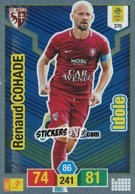 Sticker Renaud Cohade - FOOT 2019-2020. Adrenalyn XL n. 376 - Panini